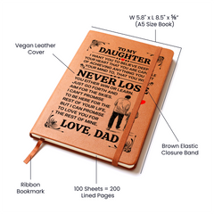 To My Daughter Promise – Leather Journal